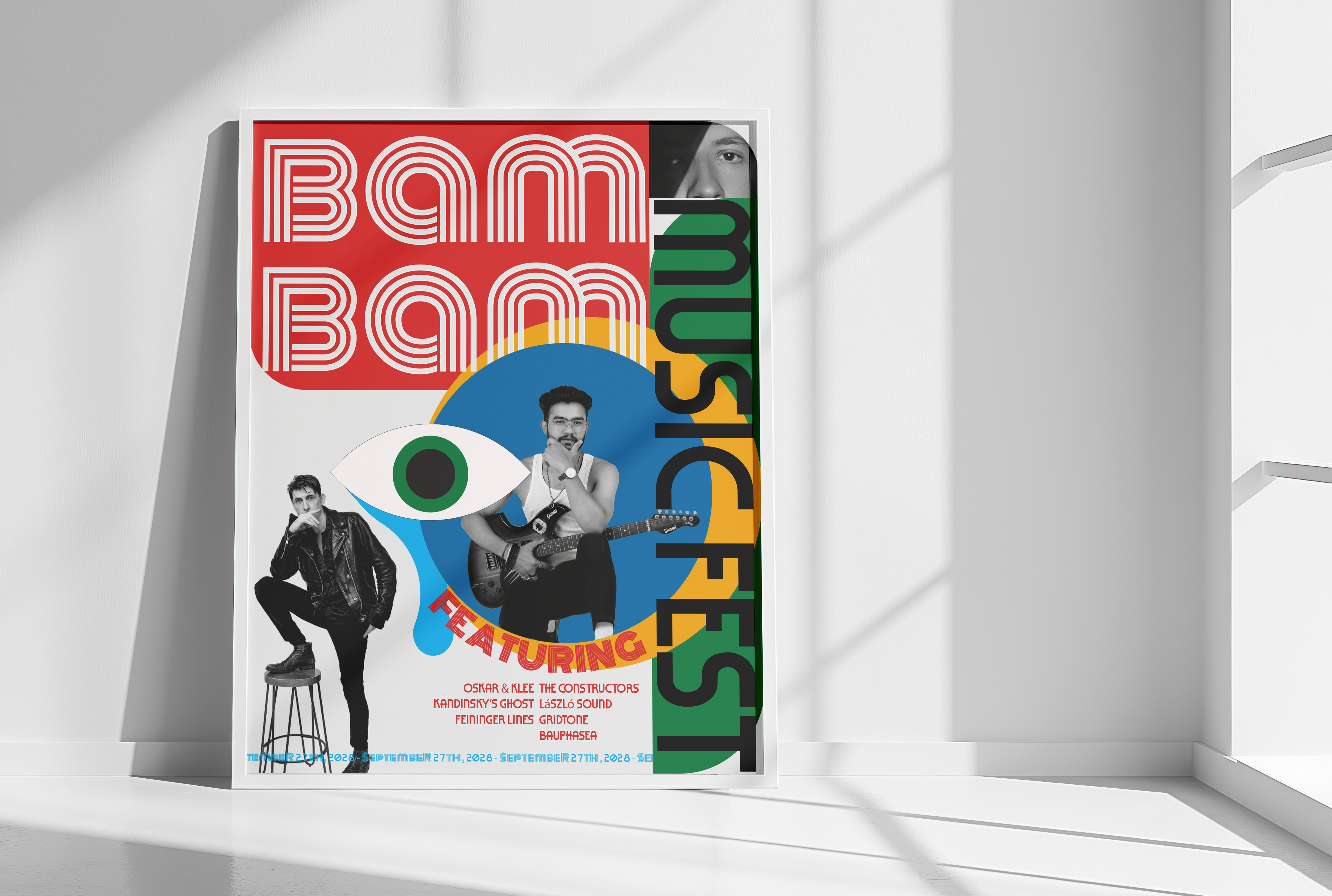 BAMBAM Music Fest poster mockup