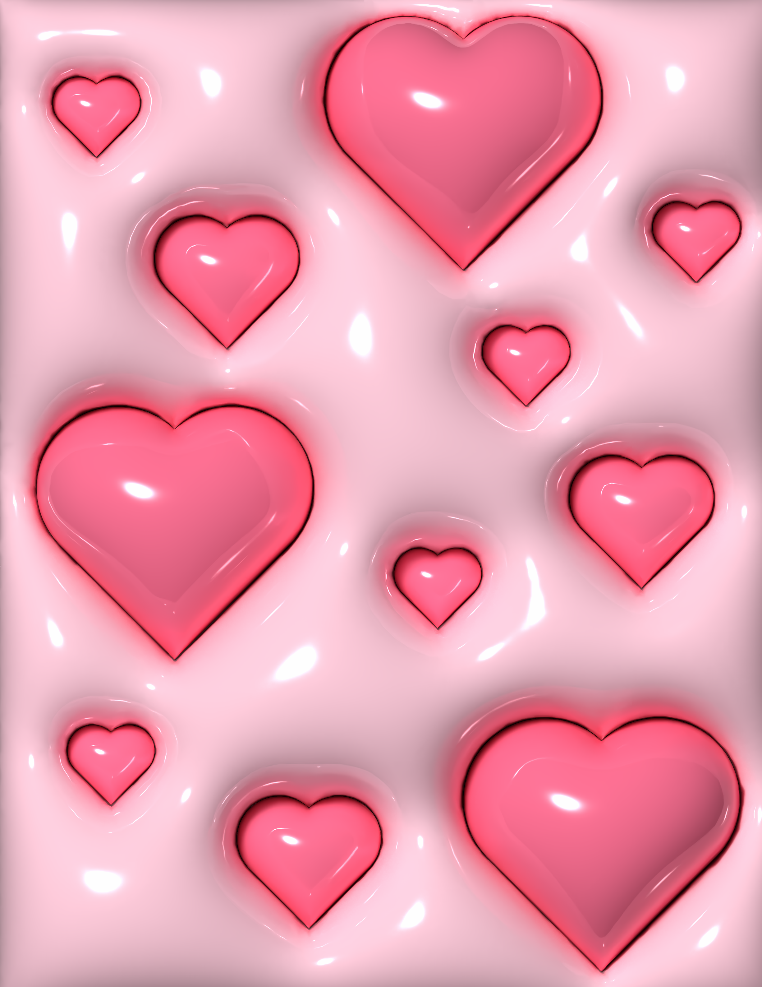 Inflated wallpaper design one