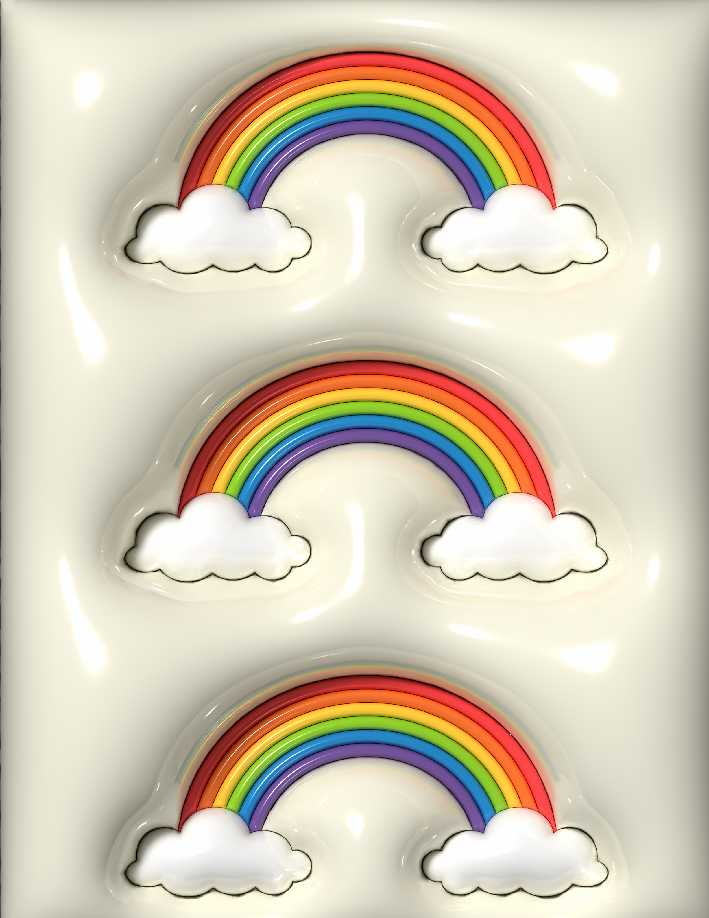 Inflated wallpaper design four